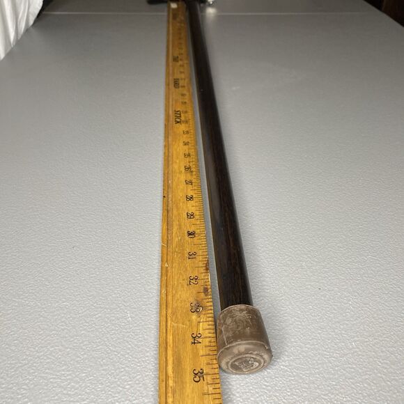 ASTEROM Walking Cane Skull King Crown Handle 35in Oak Wood Ergonomic Handmade - Picture 13 of 15